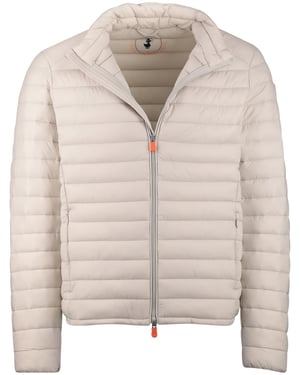 Creme zomerjas Save the Duck gewatteerd nylon