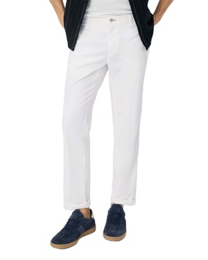 pantalon Brax Fabio wit flatfront model normale fit