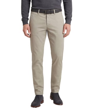 Pantalon Gardeur chino Khaki katoen