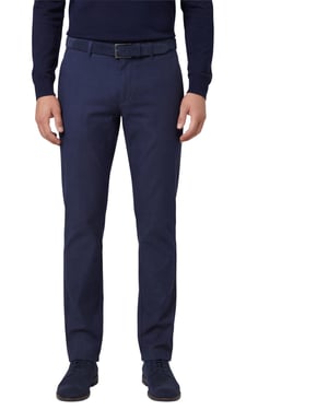 Gardeur Pantalon Bono donkerblauw katoen effen