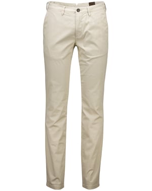 Pantalon Gardeur Subway beige katoen slim fit