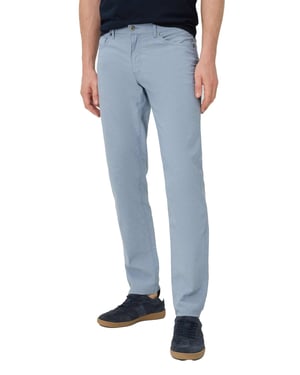 Pantalon Brax 5 pocket model lichtblauw effen