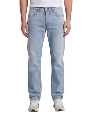jeans Diesel D-Finitive lichtblauw spijker wijde fit