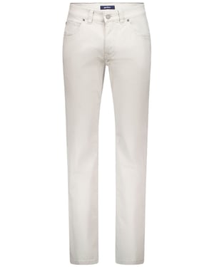 Gardeur broek 5-pocket katoen wit