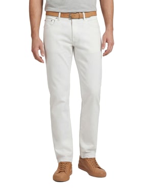 Gardeur off white slim fit 5-pocket slim fit katoen