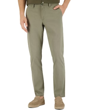 Pantalon flatfront Gardeur Benito groen normale fit