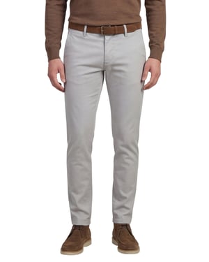 Alberto Pantalon grijs katoen slim fit