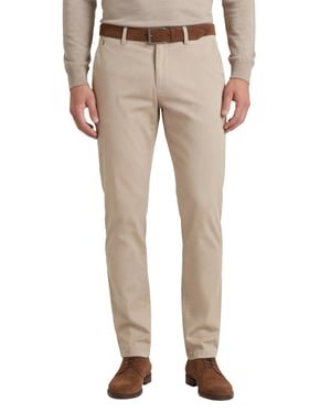 Gardeur Pantalon Tonic beige katoen chino