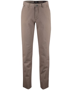 Pantalon Gardeur bruin flatfront model normale fit