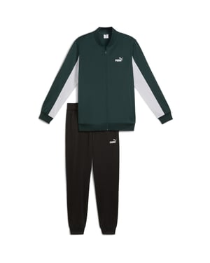 Men's Puma Poly Baseball Suit Tracksuit in Green Terrain