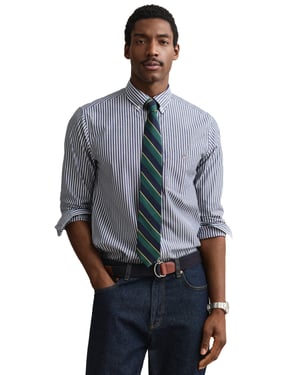 Gant blauw gestreept overhemd normale fit