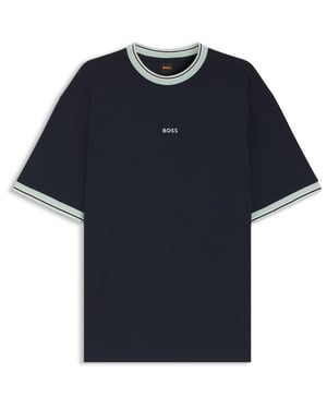 Men's Boss Te_Blocks 00404 in Dark Blue