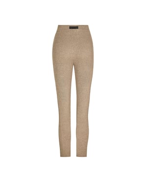 Essentials Dames/Dames Geribde Legging (Heide Grijs)
