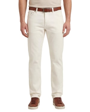 Gardeur Pantalon 5-p creme effen