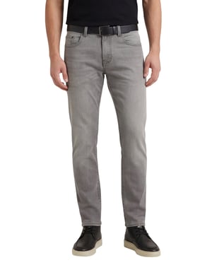 Pierre Cardin Pantalon 5-p Lyon Tapered fit grijs gemêleerd