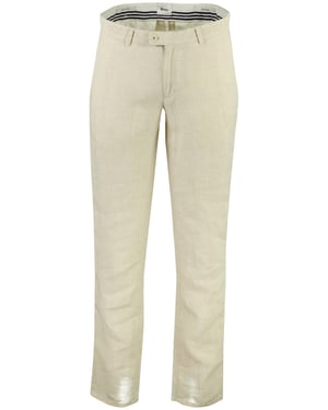 Beige chino wijde fit Brax linnen