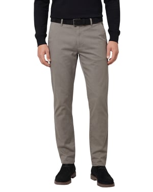 Meyer Pantalon katoen bruin oslo perfect fit
