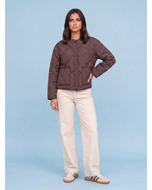Chocolate Quilted Jacket