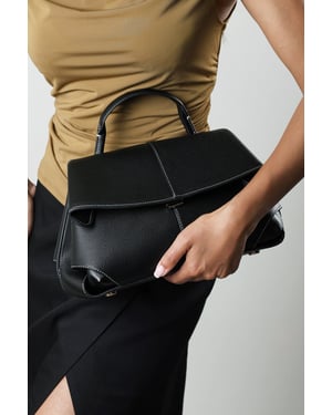Where's That From Womens Galyx Leather Top Handle Cross Body Bag
