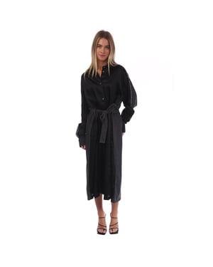 Diesel Dames-shirtjurk van rayon van D-Paige-Stram (Zwart)