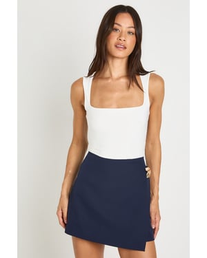 Tall Gold Trim Skort