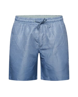 Crosshatch Layotta zwemshort voor heren met geometrisch patroon (Marine)