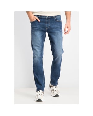 Gabbiano Arctic heren relaxed jeans mid blue stone wash