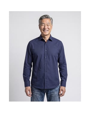 Campbell Casual overhemd donker