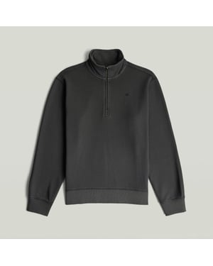 G-Star unit washed half zip sw l\s d30717-d969 b564 dk black gd