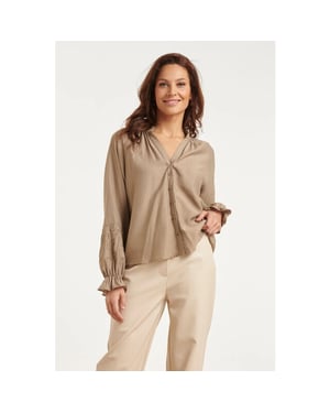 Smashed Lemon Blouse van luchtige stof met borduurdetails |