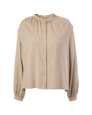 JcSophie Blouse lange mouw p5030 pecan