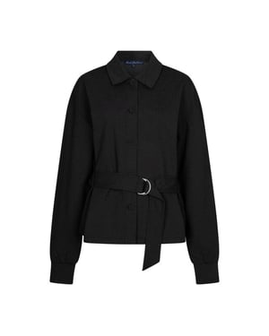 Red Button Blouse jacket fancy punta