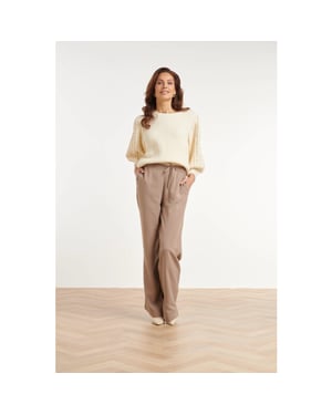 Smashed Lemon Soepelvallende broek met trekkoord |