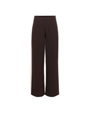 Jacqueline de Yong geggo life wide panel pant jrs 15357399 chocolate torte chateau gray