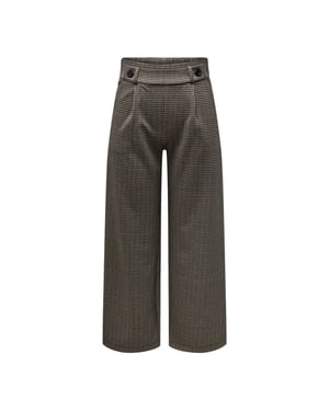 Jacqueline de Yong geggo mia long check pant jrs no 15242797 cobblestone
