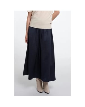 Rino & Pelle Lian.7002611 rino en pelle midi skirt dark navy