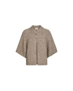 Neo Noir benuta fluffy knit cardigan 165816 976 melange