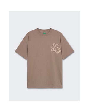 Flaneur Homme Heren blossom t-shirt met korte mouw