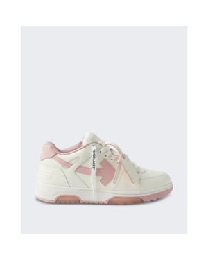 Off White Dames out of office sneaker met roze