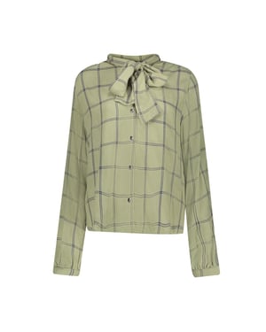 Geisha Blouse 63680-20 olive-lurex
