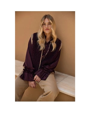 Nukus Nkf02126 333 amalia blouse stripe cherry