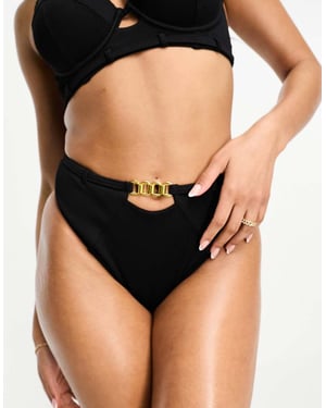 Ann Summers riviera high waist bikini bottom in black