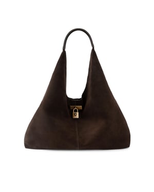Kurt Geiger London Suede Brixton Slouch Hobo Bag