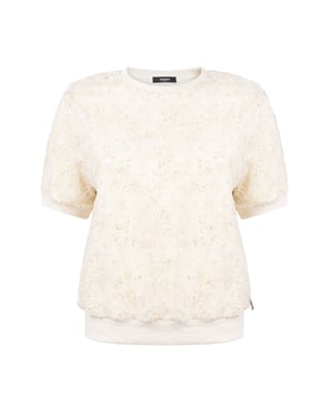 Jansen Amsterdam Top korte mouw blanche w26