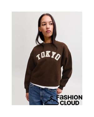 Jack & Jones Tatum terry patch sweatshirt
