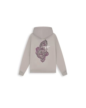 Pure Path Tree trunk hoodie taupe