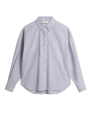 Ted Baker Vinales Boyfriend Fit Striped Cotton Shirt