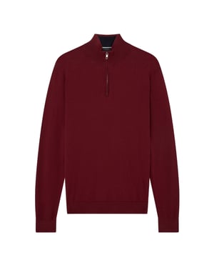 Ted Baker Artiss Core Maroon Half Zip