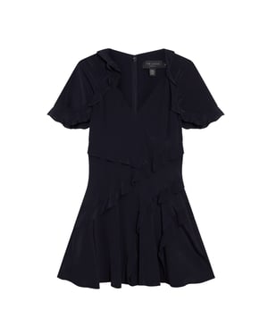 Ted Baker Jojii Mini-jurk Met Ruches In Marineblauw