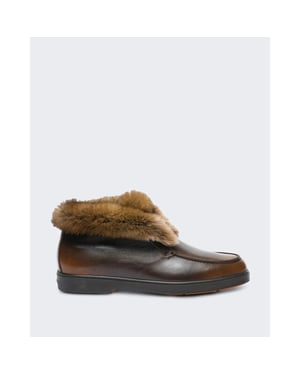 Santoni Dames loafer leer